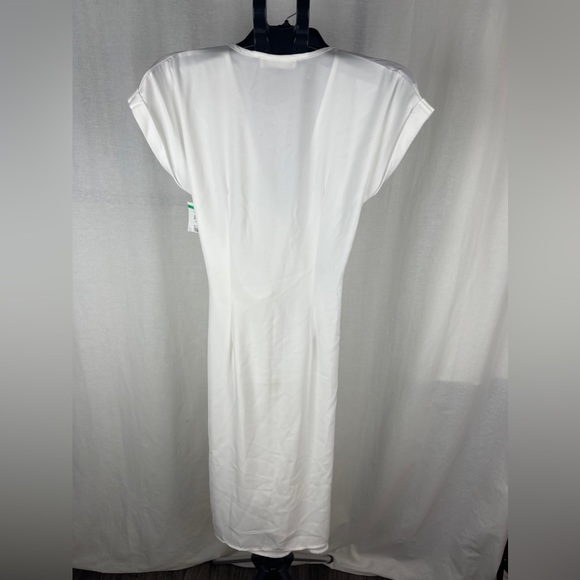 4TH & RECKLESS White Midi Wrap Dress Size Medium (8-10) NWT - Picture 10 of 13